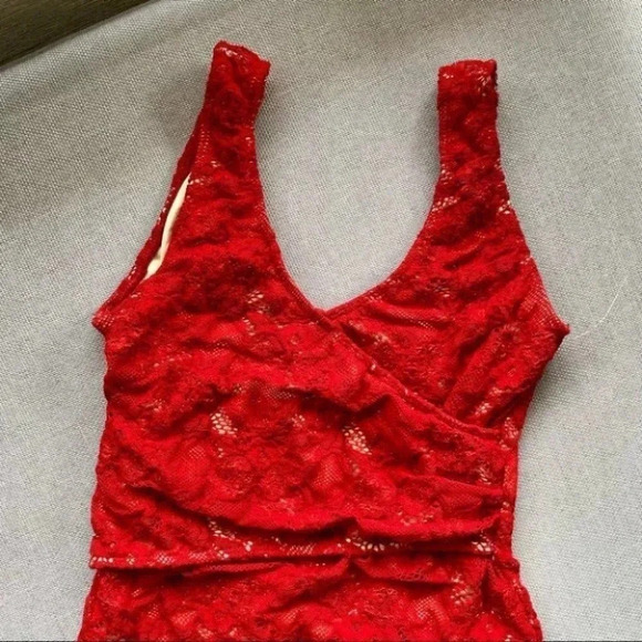 New Free People x Nightcap Wisteria Lace Swim One Piece Swimsuit XS - Picture 6 of 10